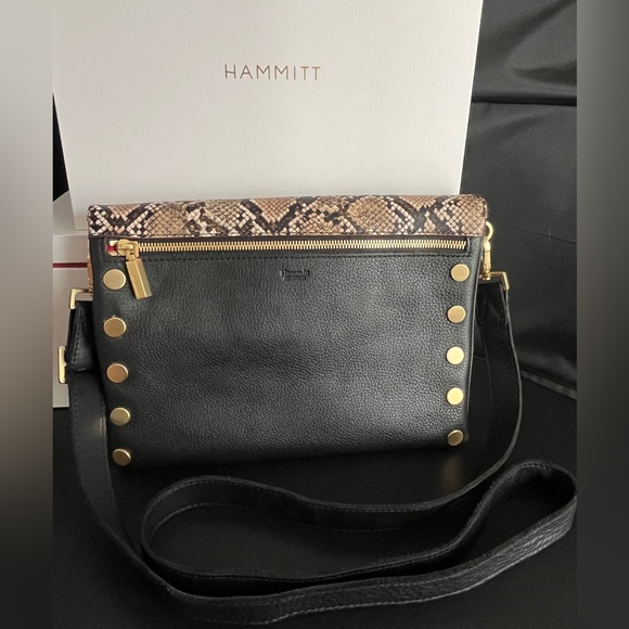 NWOT Hammitt *Dillon Medium-Domino Snake/Black BG